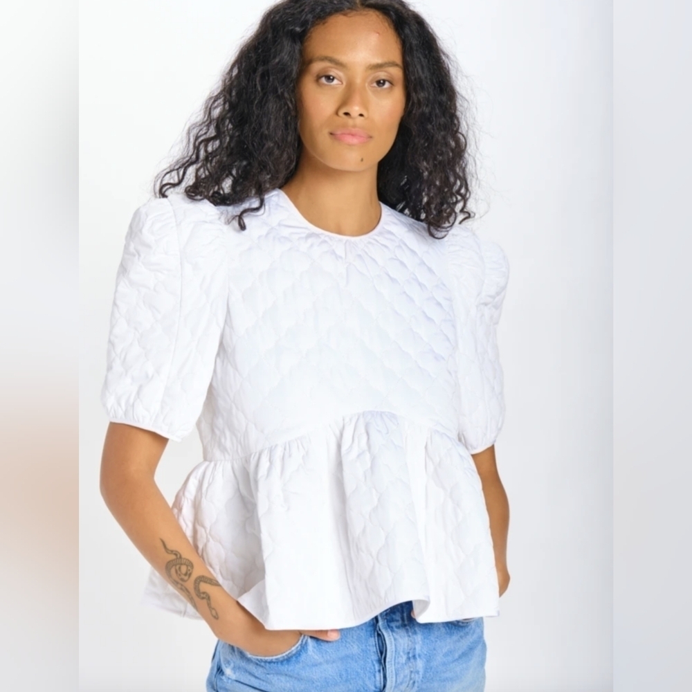 En Saison Quilted Babydoll Top